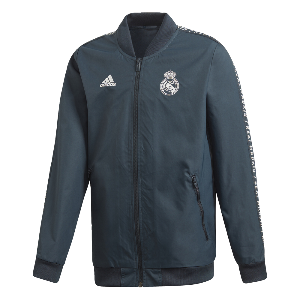 adidas Veste Anthem Real Madrid gris - SportPalais.com