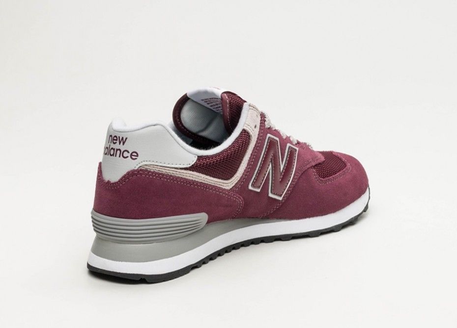 new balance 574 bordeaux gris