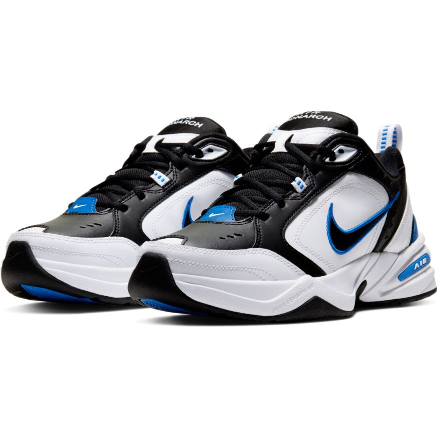 Nike Air Monarch IV Training Shoe blanc noir bleu SportPalais