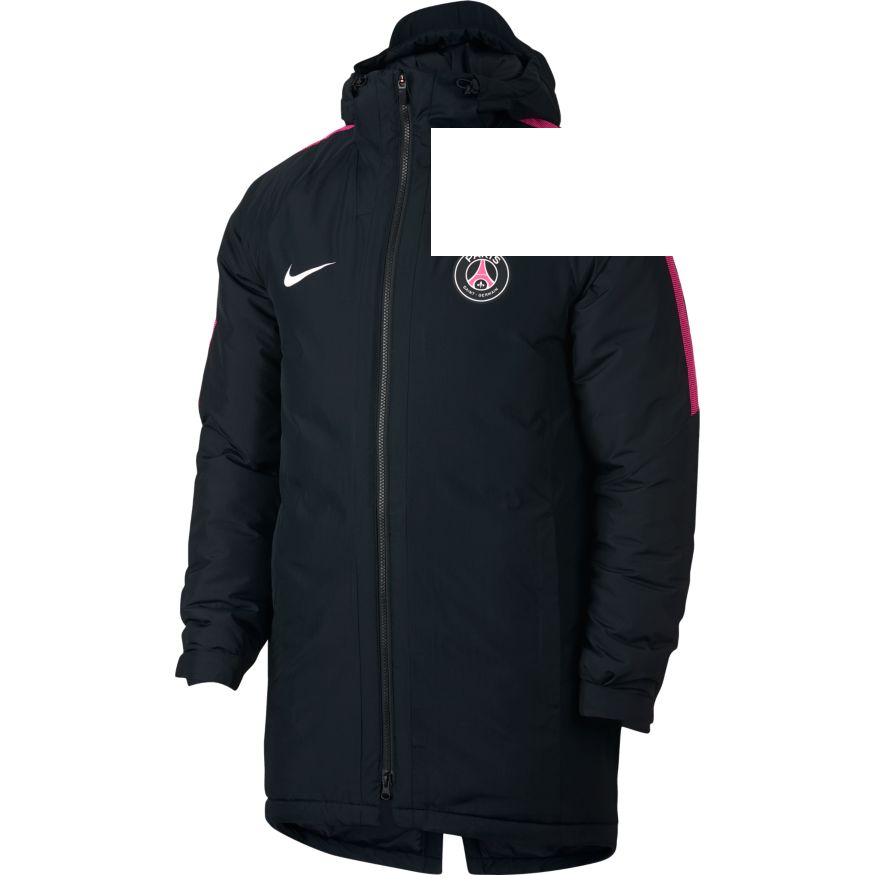 Nike veste parka psg saison :2018-2019 BLACK/HYPER PINK/WHITE -  SportPalais.com