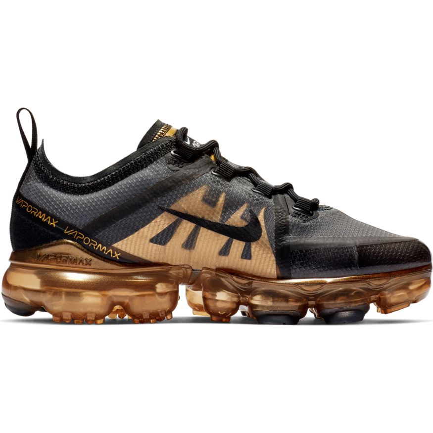 Nike Air VaporMax 2019 GS BLACK BLACK METALLIC GOLD