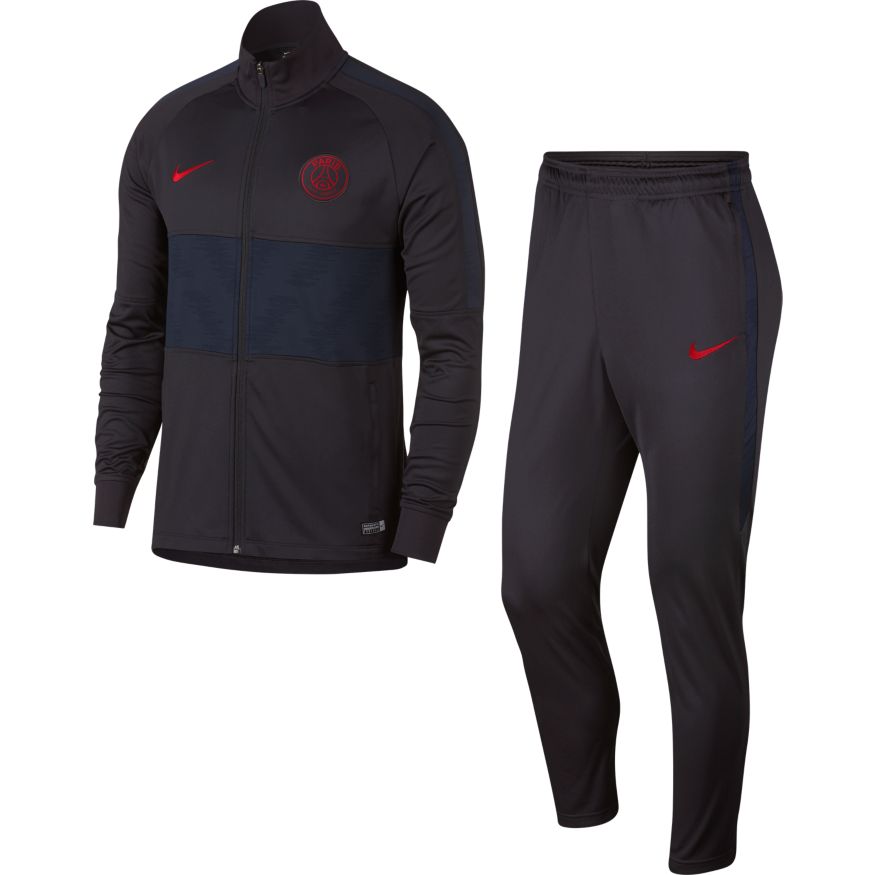 Nike survetement :2019-2020 OIL GREY/UNIVERSITY RED - SportPalais.com