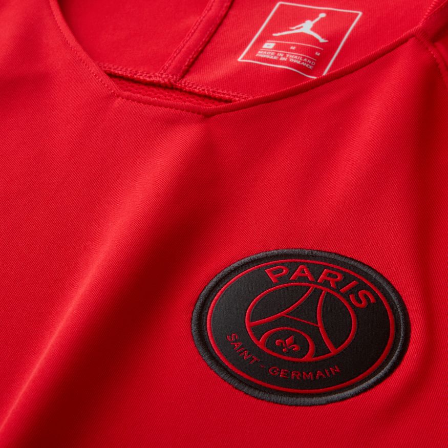 Nike maillot entrainement psg saison 2018-2019 rouge/noir ...