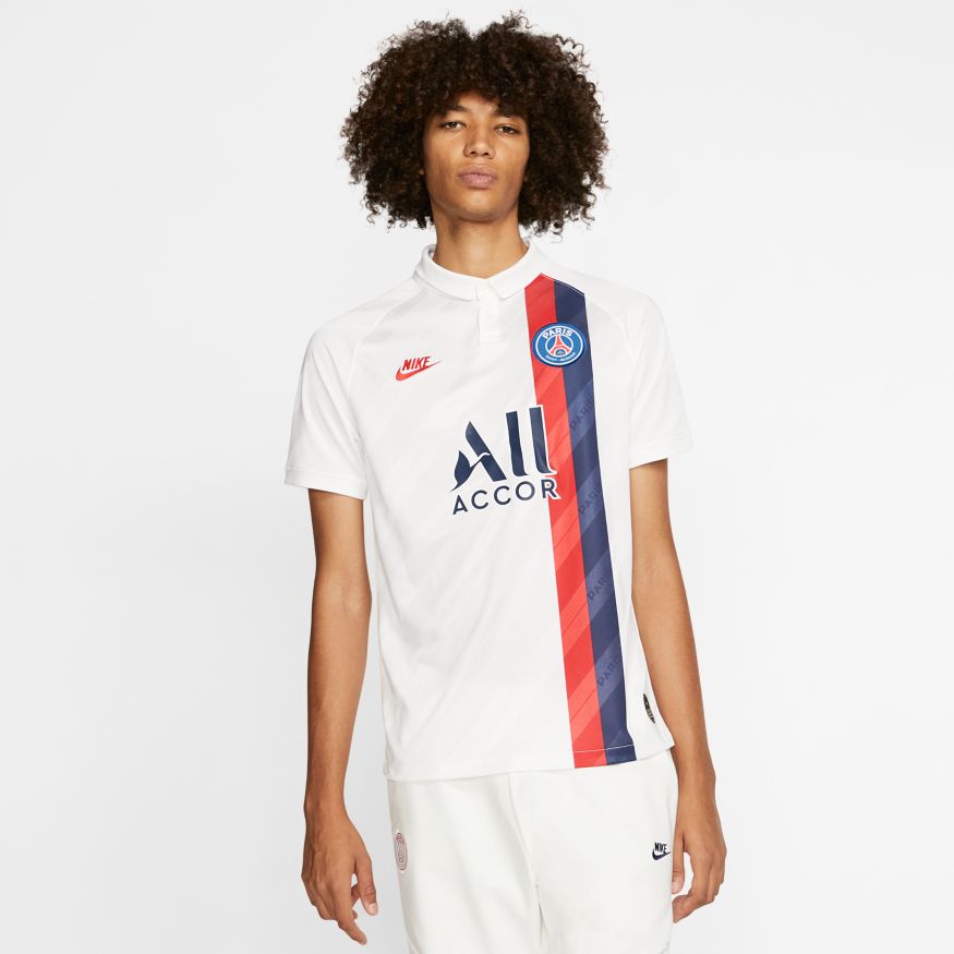 Nike survetement psg saison 2020-2021 WHITE/WHITE/WHITE/UNIVERSITY RED 