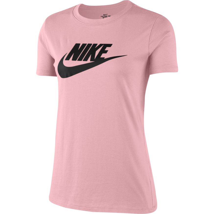 Nike T SHIRT FEMME ROSE /NOIR 