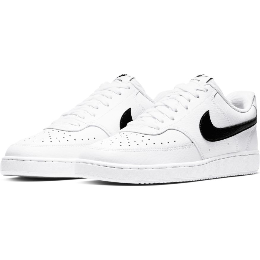 nike court blanc black and white
