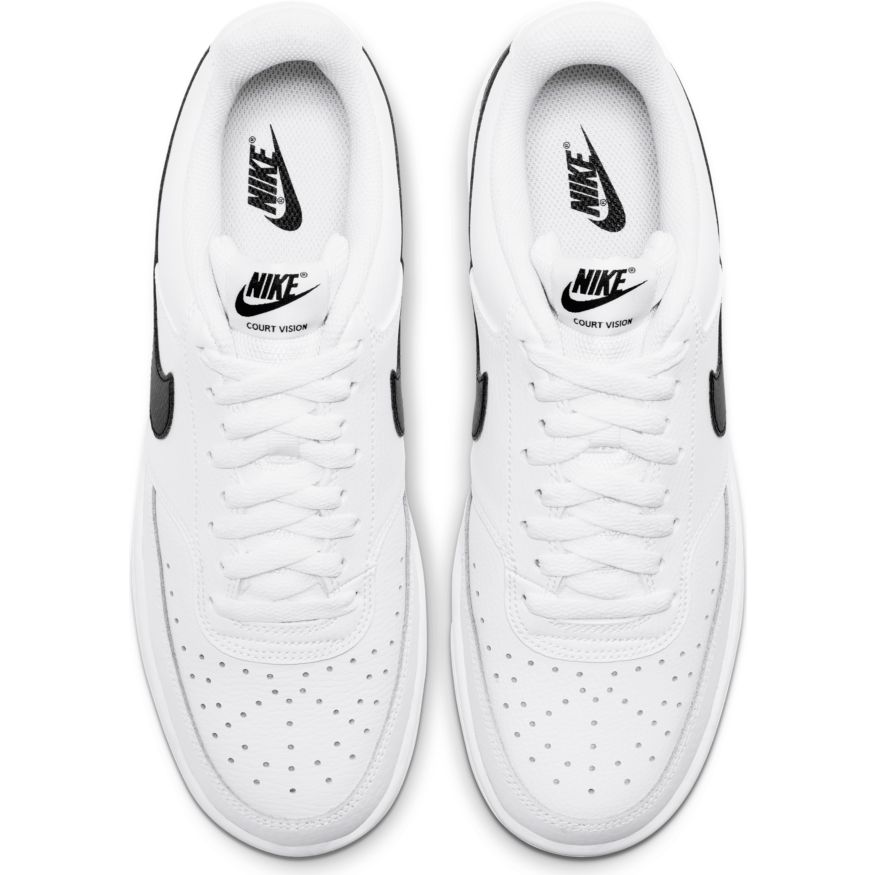 nike white and black court vision low