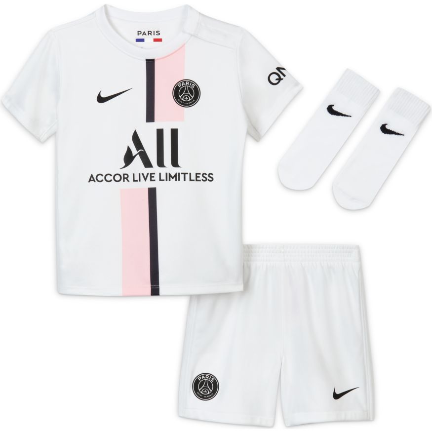 Nike KIT PSG BEBE:2021/2022 BLANC/ROSE 