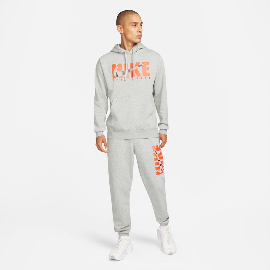 Ensemble de survêtement Nike Sportswear Gris & Blanc pour homme