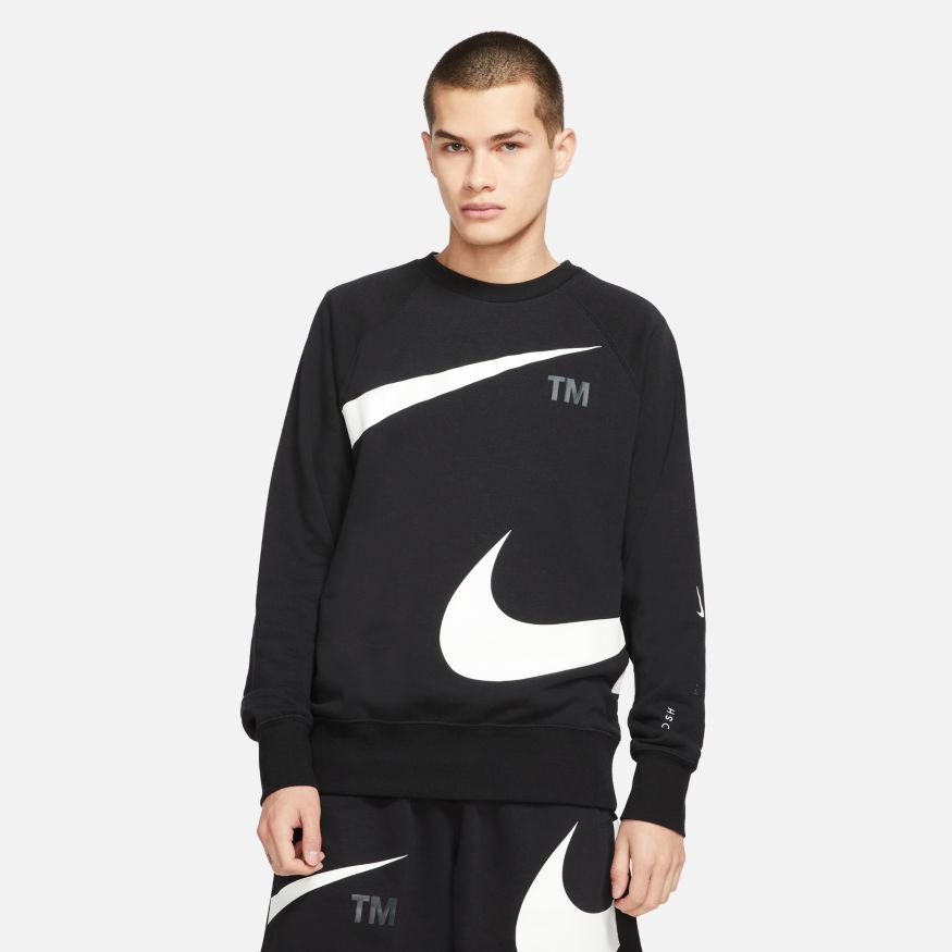 geest Proportioneel hand Nike PULL POUR HOMME NOIR/BLANC - SportPalais.com