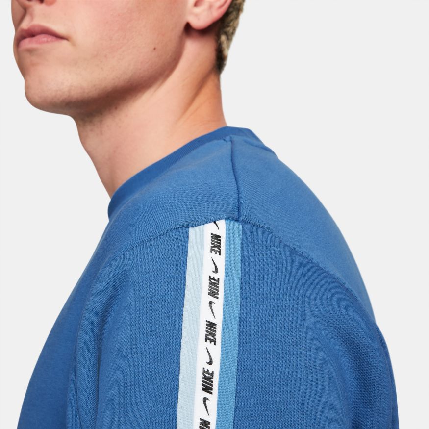 Nike PULL HOMME BLEU/BLANC